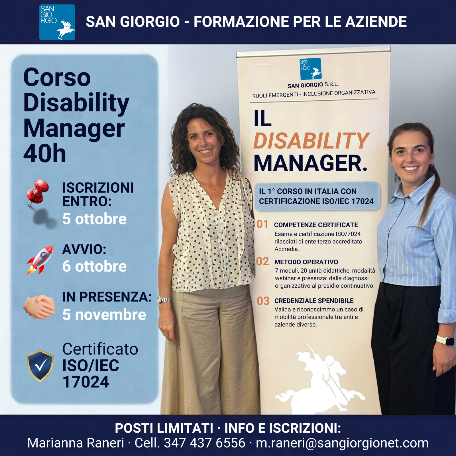 Inclusione, non improvvisazione: riapre il corso per Disability Manager certificato ISO/IEC 17024