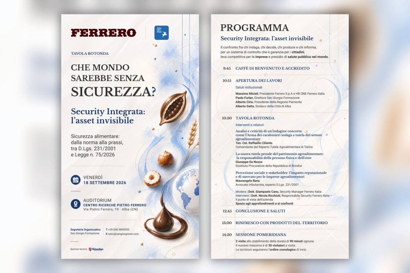"Security Integrata: L'Asset Invisibile" - San Giorgio E Ferrero insieme ad Alba