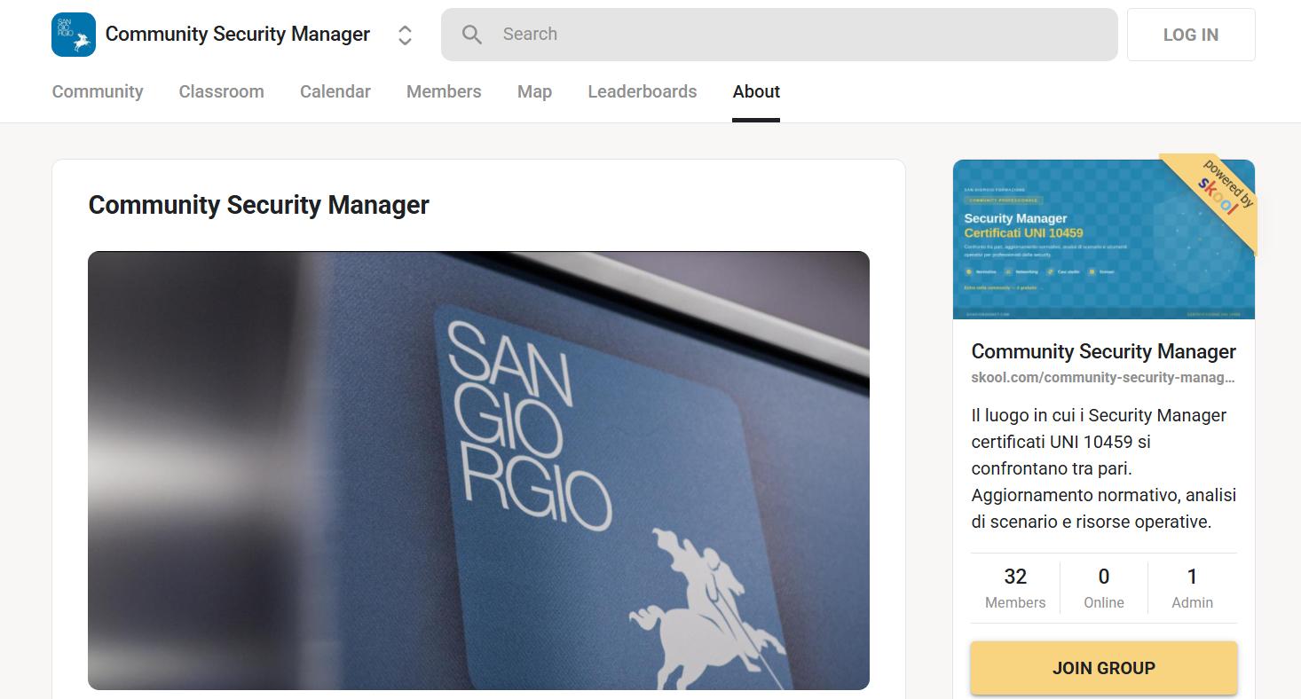 Nasce la Community Security Manager di San Giorgio